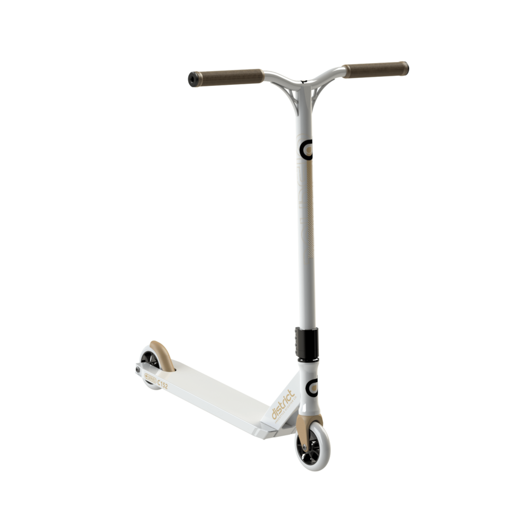 District C Series C152 Complete Scooter Whitegold District C Series C152 Complete Scooter Whitegold