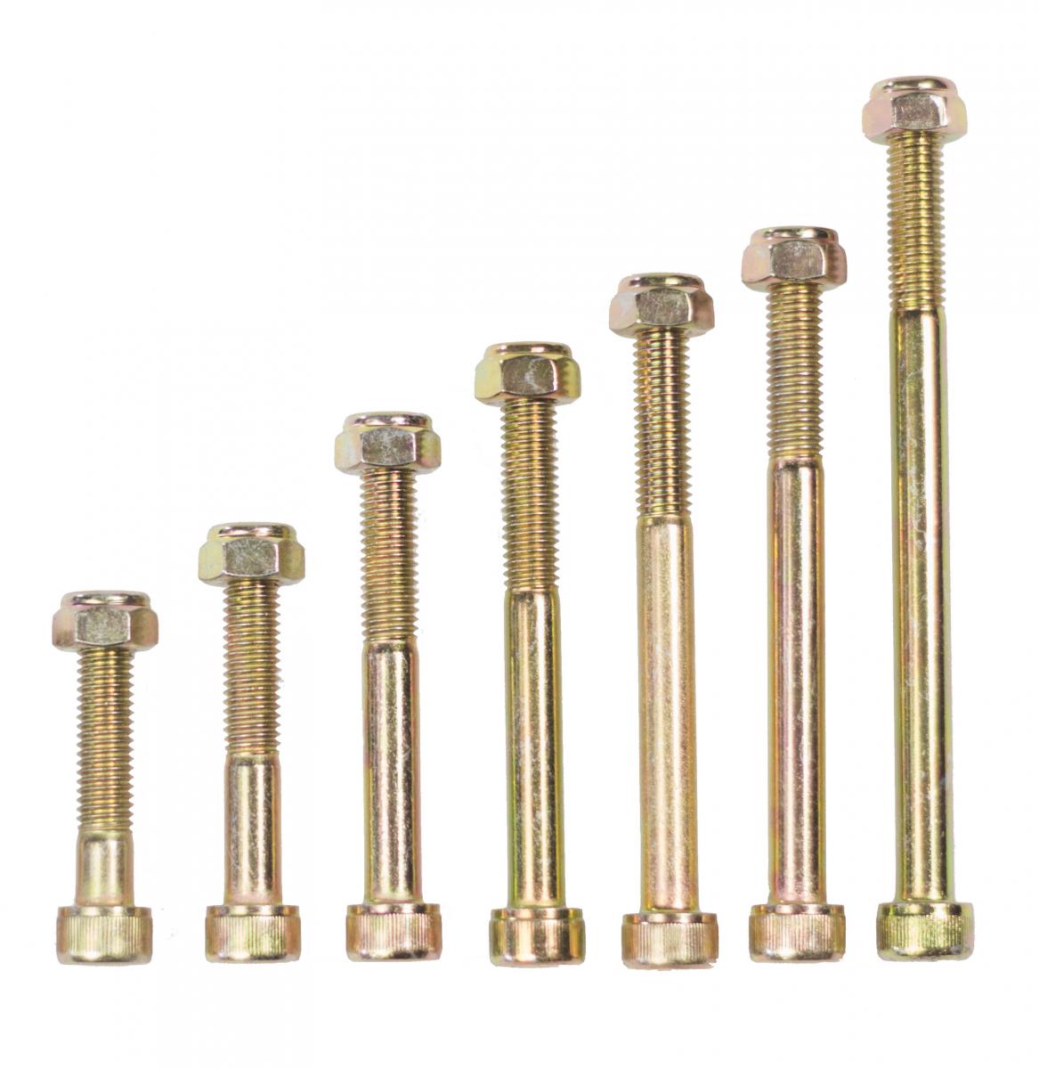 DSA Replacement Axle Bolt w/ lock nuts 8mm.