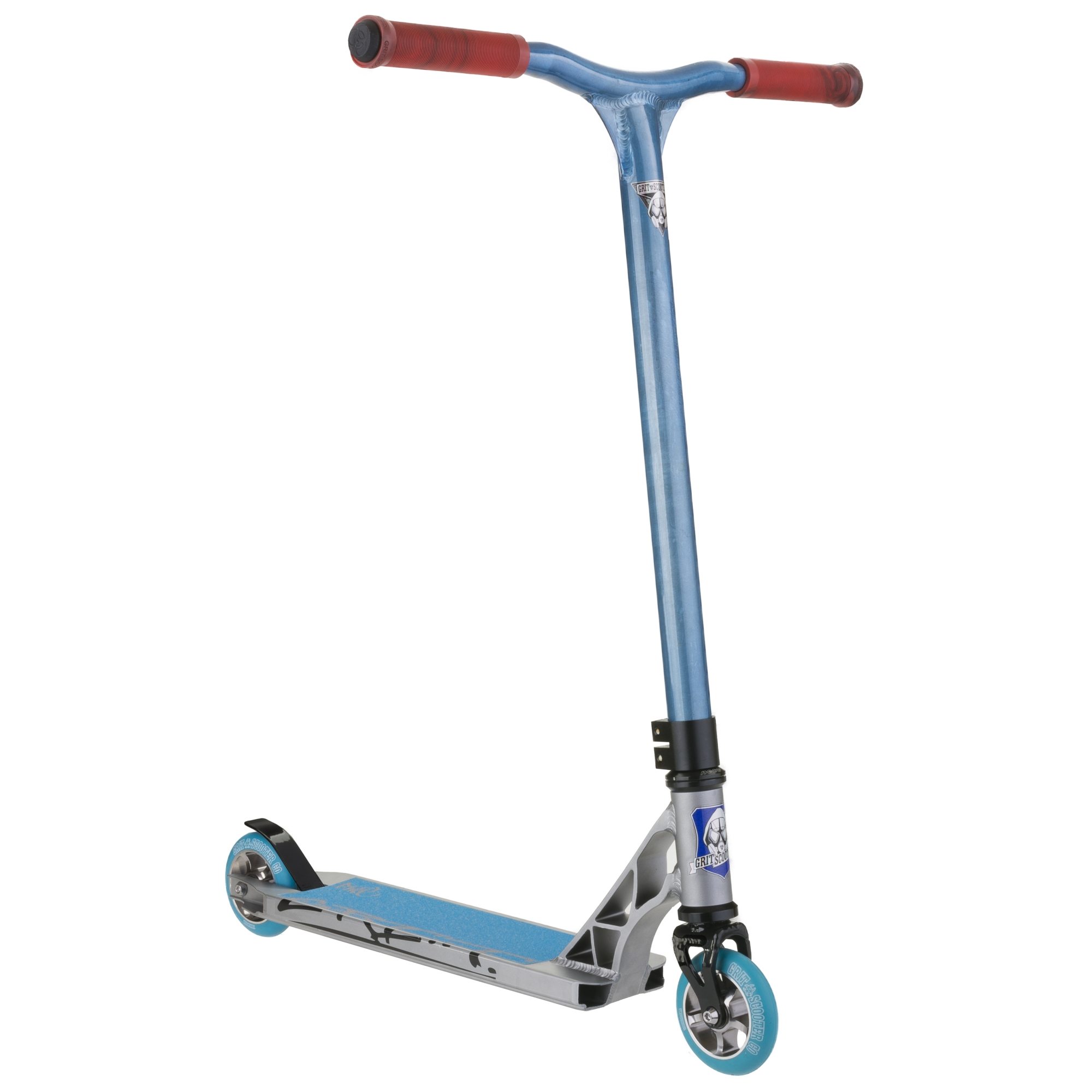 GRIT STUNT SCOOTER – TITANIUM/RAW BLUE – MPS