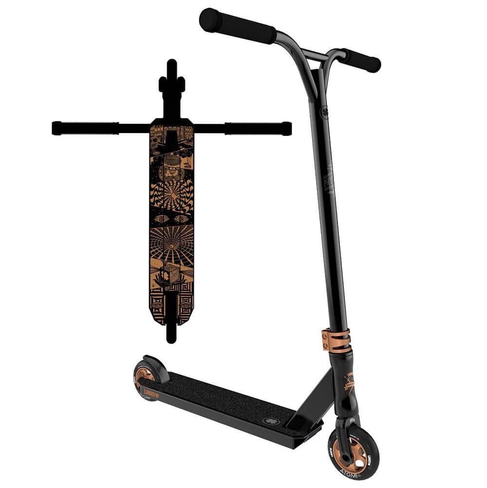 Lucky Prospect Pro Scooter In Black And Gold Lucky Prospect Pro Scooter In Black And Gold