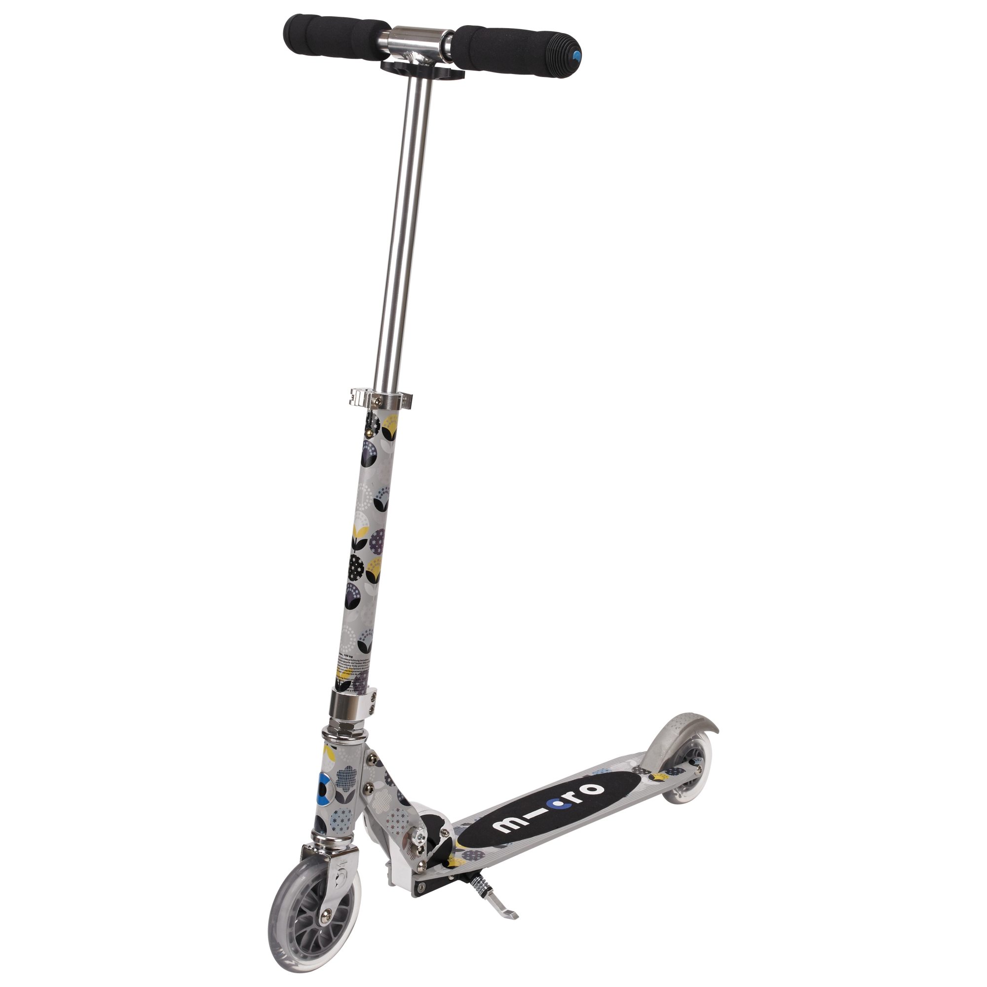 MICRO SPRITE FOLDING SCOOTER FLORAL GREY MPS