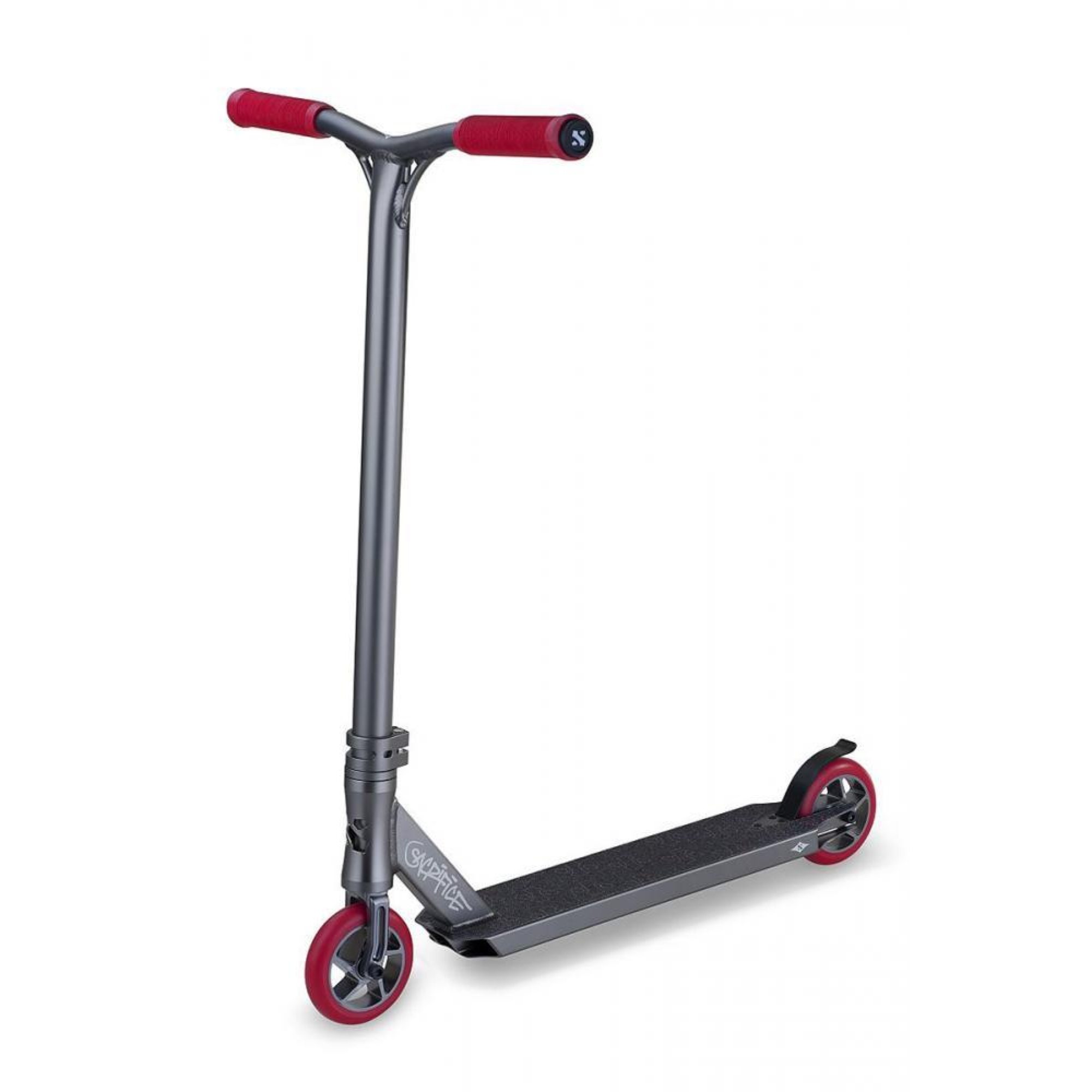 SACRIFICE FLYTE 100 COMPLETE SCOOTER TITANIUM / RED MyProScooter