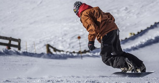 turning with a snowboard