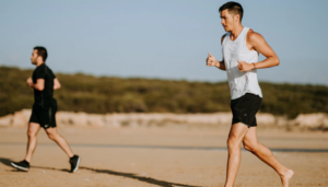 Two Men Running