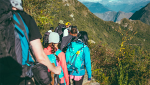 Group of people hiking