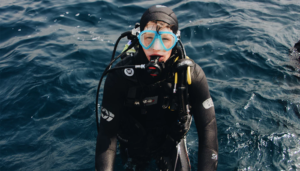 Man with Scuba outfit