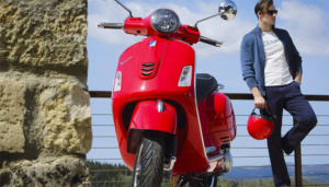 Red Vespa Scooter