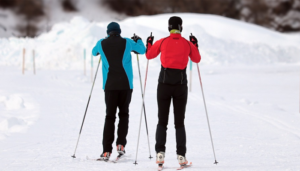 Two Person Skiing